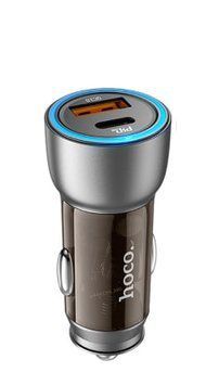 Автомобільний зарядний пристрій HOCO NZ8 Sprinter 43W/PD25W+QC3.0/1*USB+1*Type-C/LED