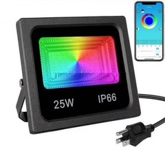 Прожектор SMART LED 25W IP66 RGB bluetooth с приложением для управления
