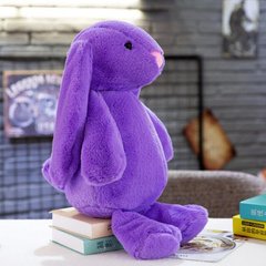Детский плед 3 в 1 игрушка подушка "Заяц" фиолетовый