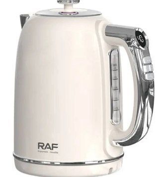 Электрический чайник RAF R.7306W с термоиндикатором и LED-дисплейм 2л 2200 Вт, белый
