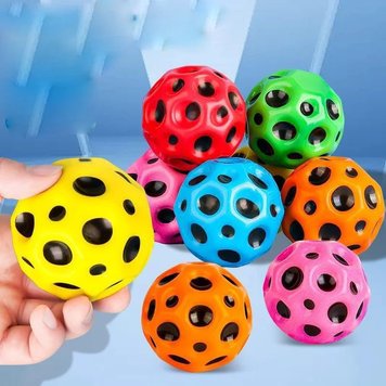 Антигравитационный мяч-попрыгун Gravity Ball Rainbow 6.3cm, в ассортименте