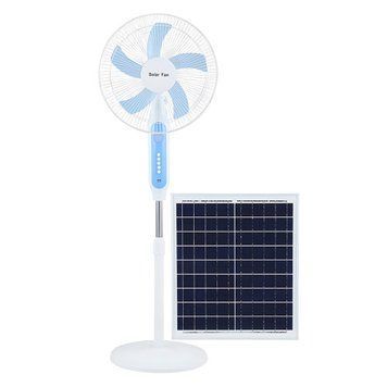 Энергоэффективный напольный вентилятор Solar Fun MNJ-188 с солнечной панелью 3 скорости тихий