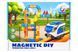 Магнитный конструктор поезд Magnetic DIY Rail Car WX2703 134 деталей развивающий набор для детей
