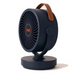 Акумуляторний вентилятор Mini Fan VU-05 FS-25 LED з автоповоротом та підсвіткою, Чорний