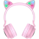 Беспроводные наушники Bluetooth HOCO W27 Cat Ear с кошачьими ушками, Розовый