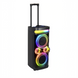 Потужна портативна Bluetooth-колонка караоке KOLAV-D2618 2&times;6.5&rdquo; з 2 бездротовими мікрофонами та LED підсвічуванням
