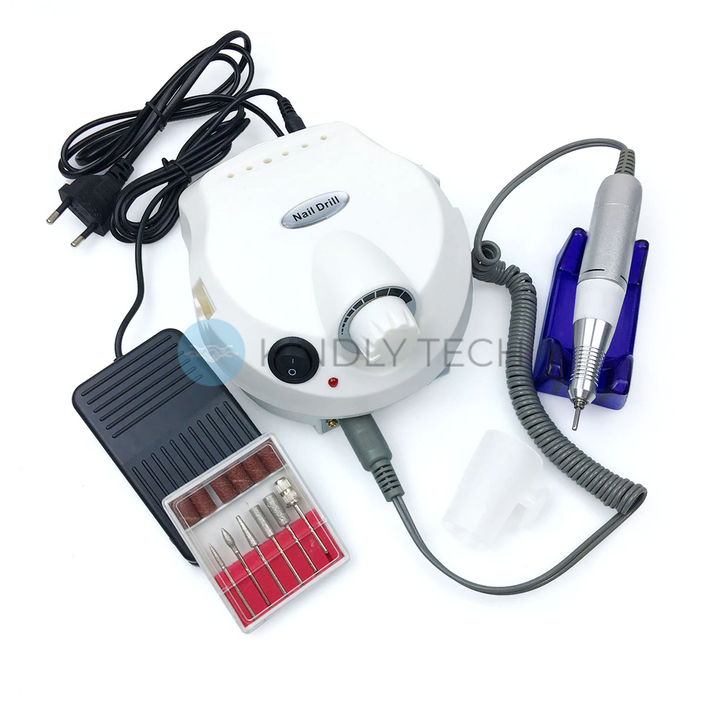 Профессиональный фрезер для маникюра ZS-601/DM-202 /45W, 45000 об.мин. Белый
