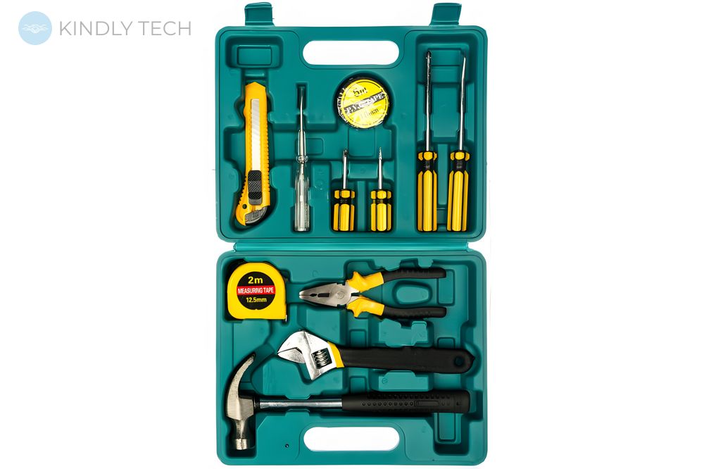 Универсальный набор инструментов для ремонта (12 предметов) в чемодане 12e