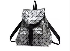 Спортивный женский геометрический рюкзак, Bao Bao Geometric Issey Miyake Silver Style
