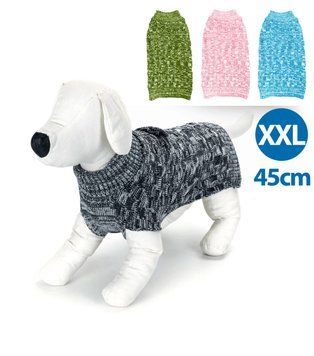 Теплий вʼязаний светрик для собаки, XLL 45 см, в асортименті