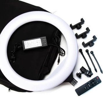 LED-лампа YQ-460A діаметром 43 см з кільцевою формою та пультом управління