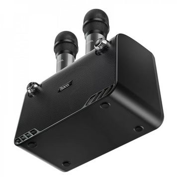 Bluetooth колонка с микрофонами, Караоке-колонка Hoco BS41 Plus &mdash; Black