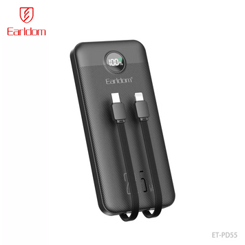 Стильний повербанк Earldom ET-PD55 10000 mAh PD швидка зарядка