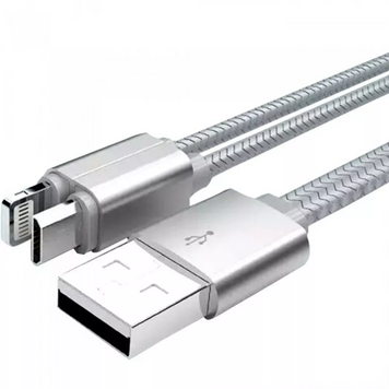 Кабель 2 in 1 ( L , M ) 3.4A (1.1m) &mdash; Ldnio LC86 White