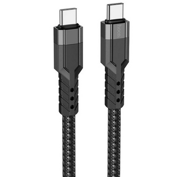 Кабель для зарядки телефонов Type-C to Type-C 1,2 m HOCO U110 3A 60W