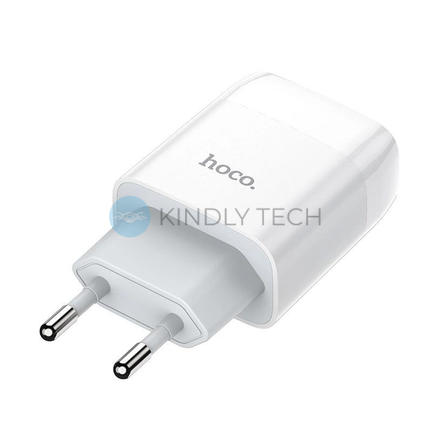Зарядний пристрій СЗУ 2USB, 2.4А Hoco C73A, Біле