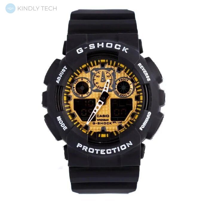 Чоловічі годинники G-SHOCK-3 Чорно-Золоті