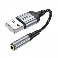 Кабель Adapter USB A To 3.5 — Hoco LS36 — Black