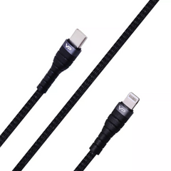 Кабель USB C to Lightning 20W PD (1m) Veron CL03 — Black