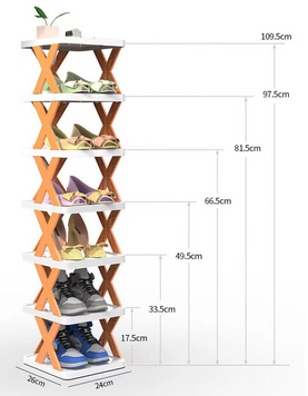 Многоуровневая Полка для обуви 8 яруса универсальный прочный компактный органайзер