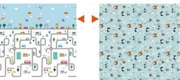 Дитячий двосторонній термокилимок 150x180x0.8 см блатикний з лабіринтом