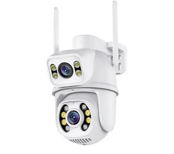 Подвійна камера відеоспостереження 4MP/4MP N28 Dual IP Camera PTZ Wi-Fi