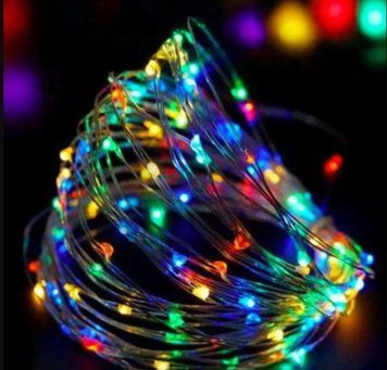 Гирлянда медная проволока 100LED (RD-7112) 10м USB RGB Цвет ламп-RGB