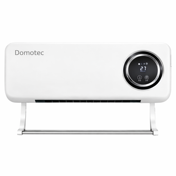 Настінний тепловентилятор Domotec MS-5963 White 2000 Вт з пультом керування, LED-дисплеєм та режимом "Зима/Літо"