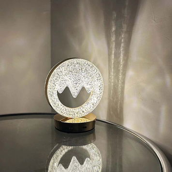 Стильная сенсорная настольная лампа Creatice Table Lamp 18 с хрустальным эффектом и встроенным аккумулятором