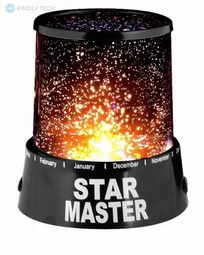 Ночник-проектор звездного неба Star Master черный