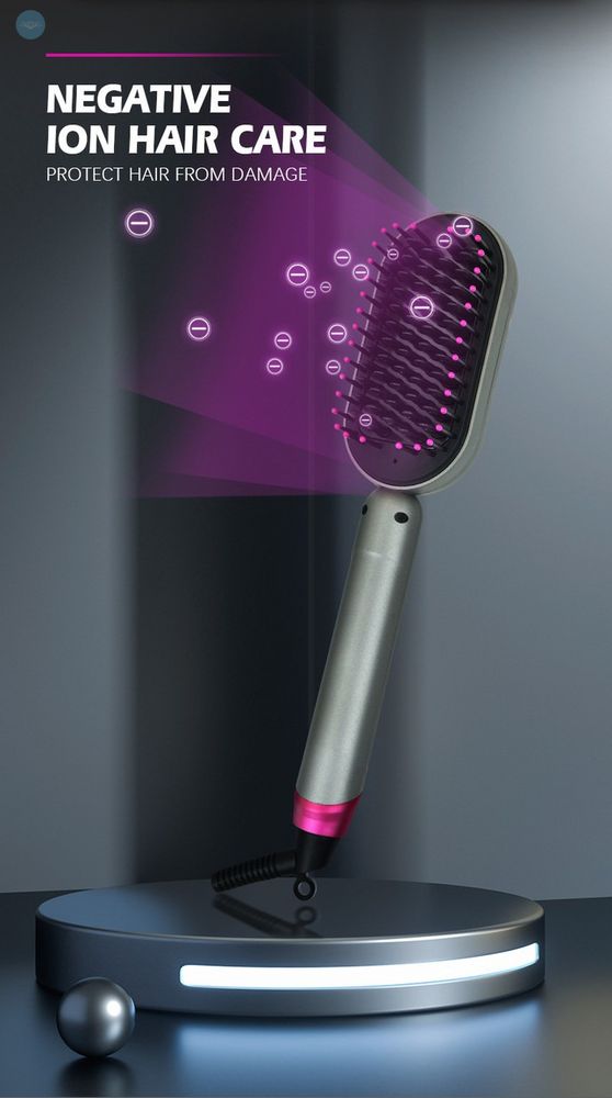 Электрическая расческа выпрямитель для волос DSP 10248 LCD дисплей Ionic 60W