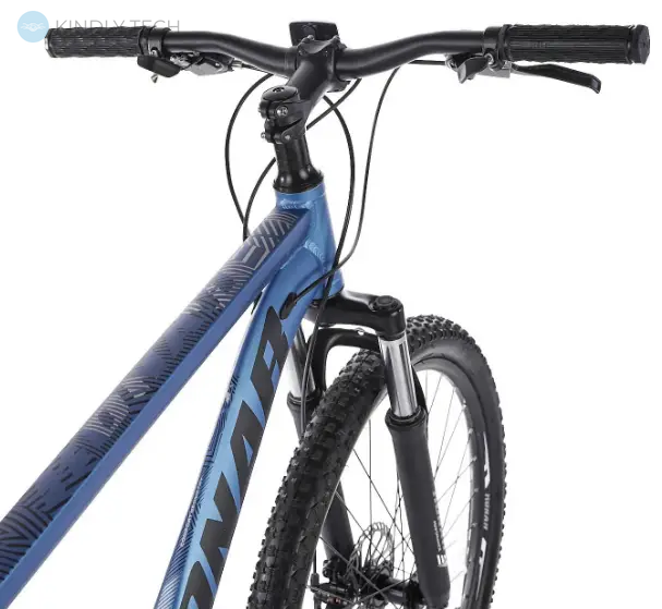 Велосипед горный с алюминиевой рамой Konar KA-27.5"17 передние амортизаторы, Синий/черный