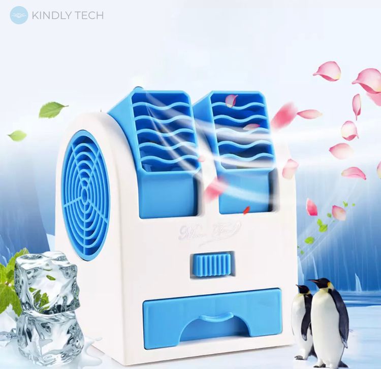 Настільний міні кондиціонер Conditioning Air CoolerConditioning Air Cooler USB, Blue