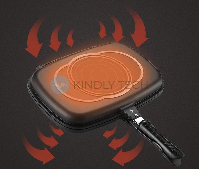 Сковорода-гриль подвійна з антипригарним покриттям Double grill PAN 32 см