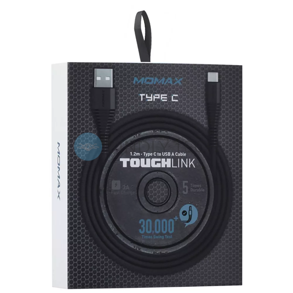Кабель USB C 2.4A (1.2m) &mdash; Momax DTA5 &mdash; Black