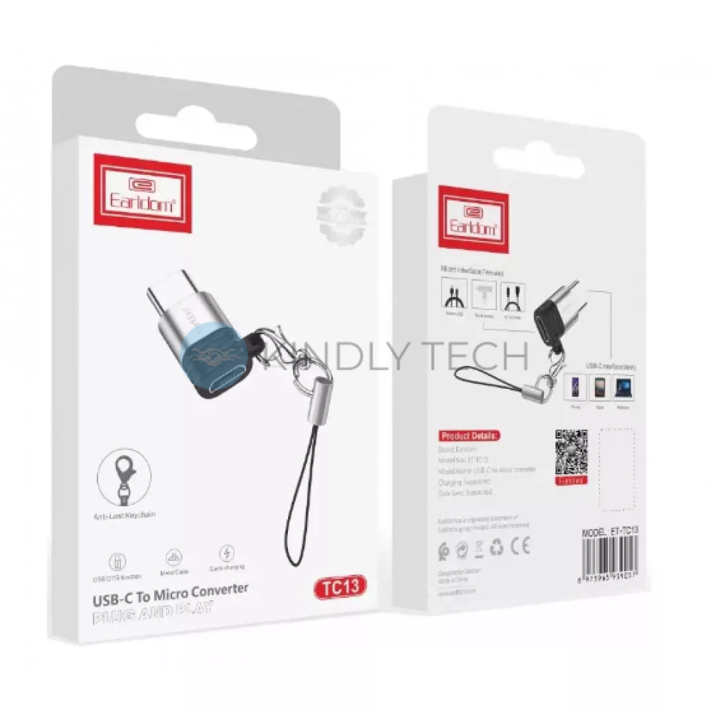 Переходник USB C To Micro &mdash; Earldom ET-TC13