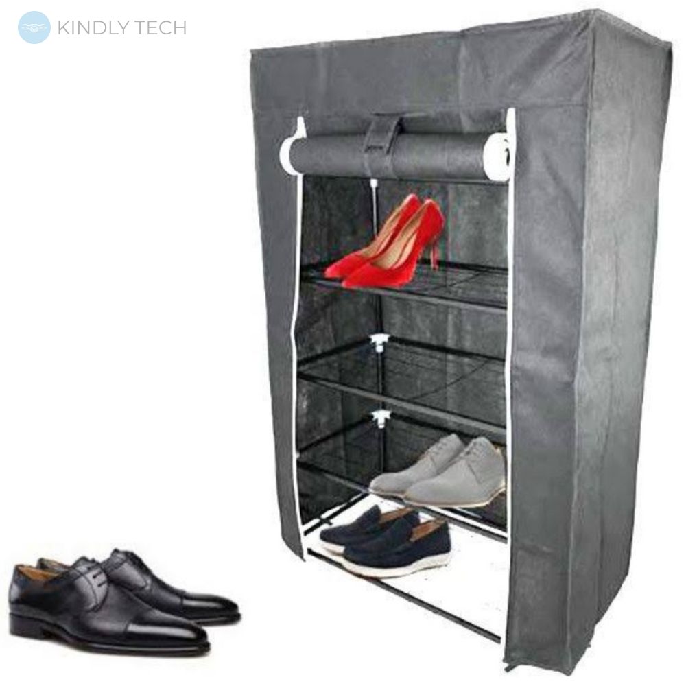 Складной тканевый шкаф для обуви FH-5556, Grey