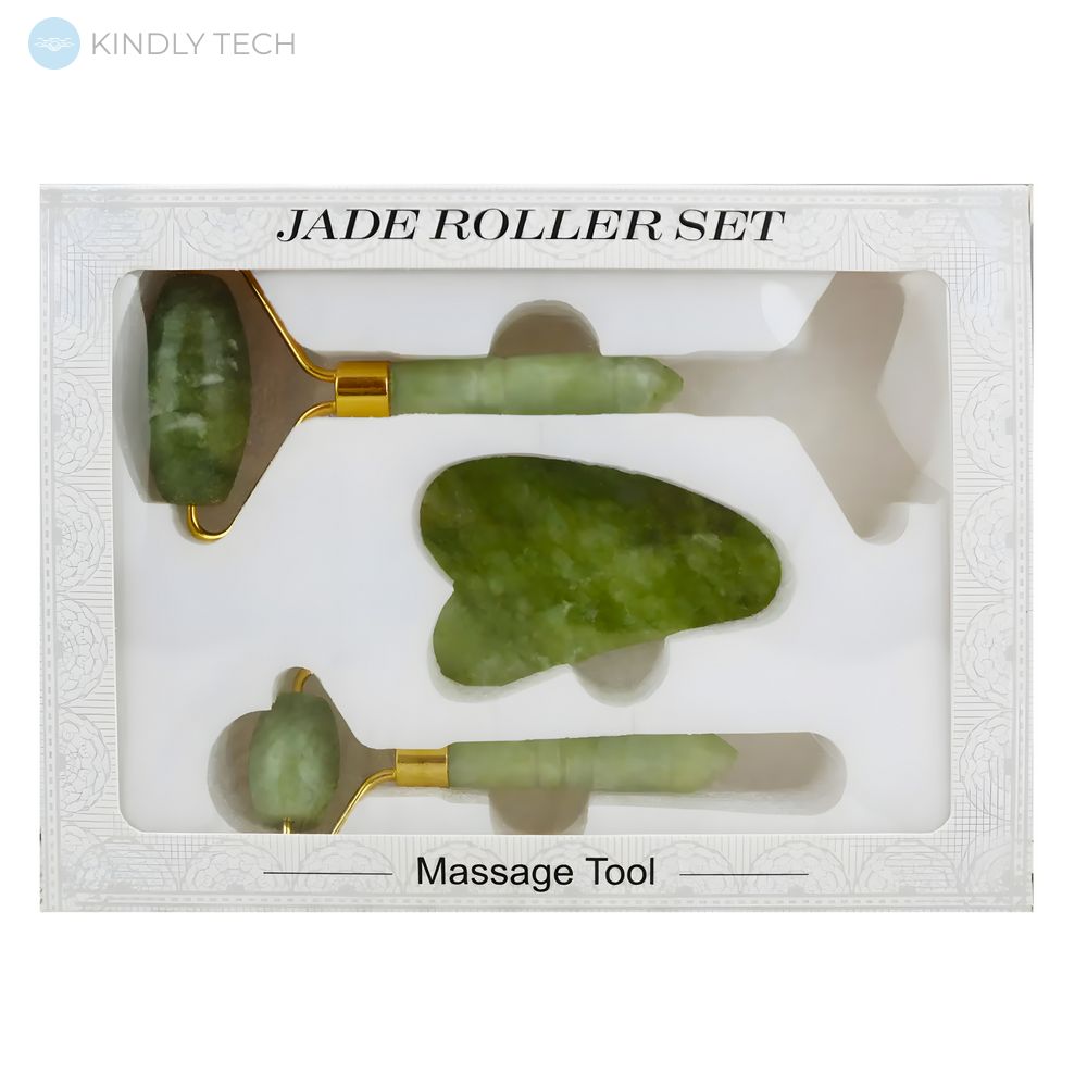 Набір для догляду за шкірою лиця Jade Roller Set