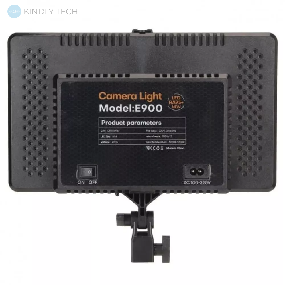 Прямокутна лампа з пультом для фото та відеозйомки Е900, Набір для блогера