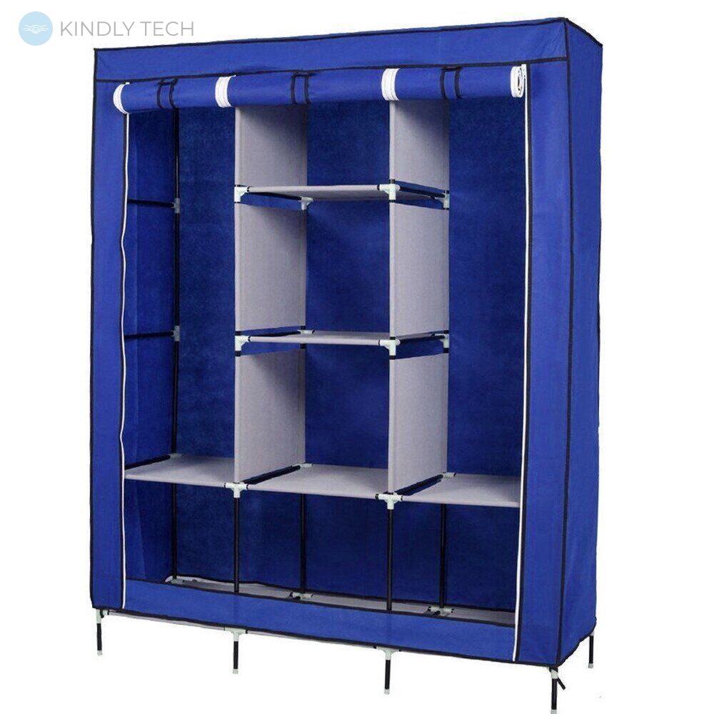 Складной тканевый шкаф Storage Wardrobe 88130 Синий