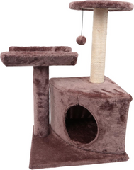 Домик-лежанка для котов с когтеточкой и игрушками CatBed-05