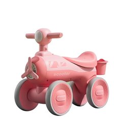 Біговел дитячий чотириколісний Scooter F035 Рожевий