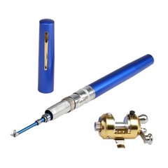 Складная мини удочка 97 см Fishing Rod In Pen Case Blue