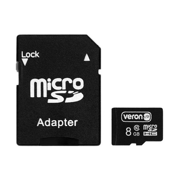 Карта памяти Memory Card 8GB — Veron microSDHC class 10 with adapter