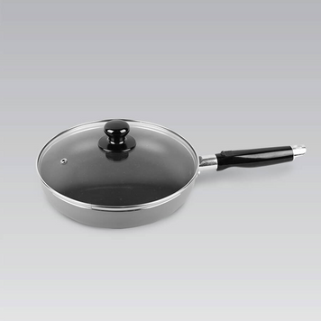 Сковорода антипригарная с крышкой 24 см. Maestro Basic MR-1200-24