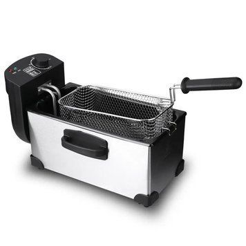 Фритюрниця електрична Sokany WJ-800 3.5 л 2000 Вт, температура до 190С, захист від перегріву