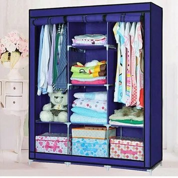 Складной тканевый шкаф Storage Wardrobe 88130 Синий