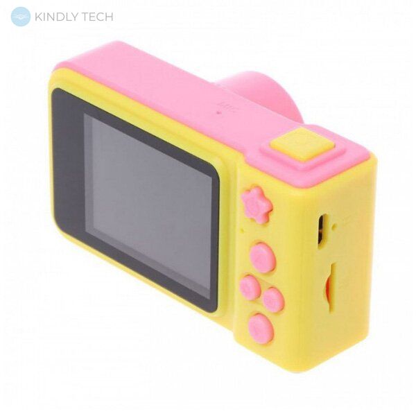 Детский фотоаппарат с экраном Smart Kids Camera V7, Pink