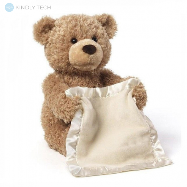 Плюшевая игрушка Мишка Peekaboo Bear Пикабу Brown 30 см