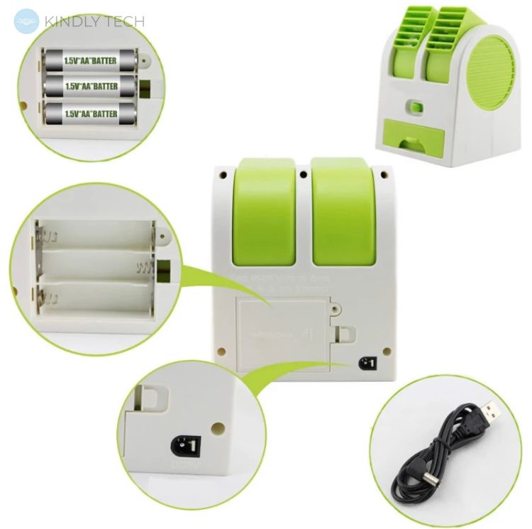 Настольный мини кондиционер Conditioning Air Cooler USB, Green